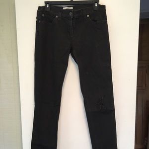 Nina Ricci Crescent Moon Denim, Black Size 4 US